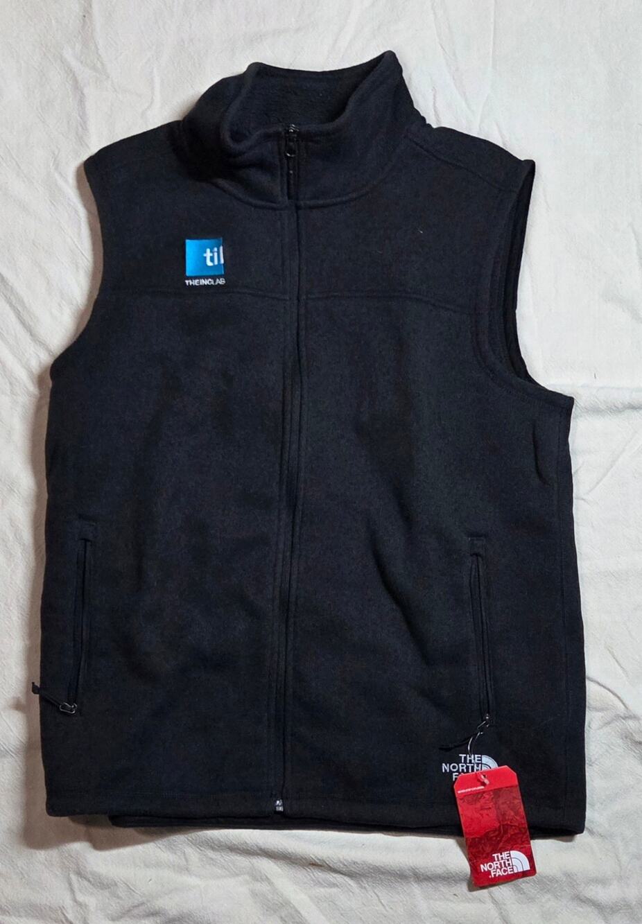 NWT The North Face Men's Chimborazo Fleece Vest - Black - Size Large L Full Zip